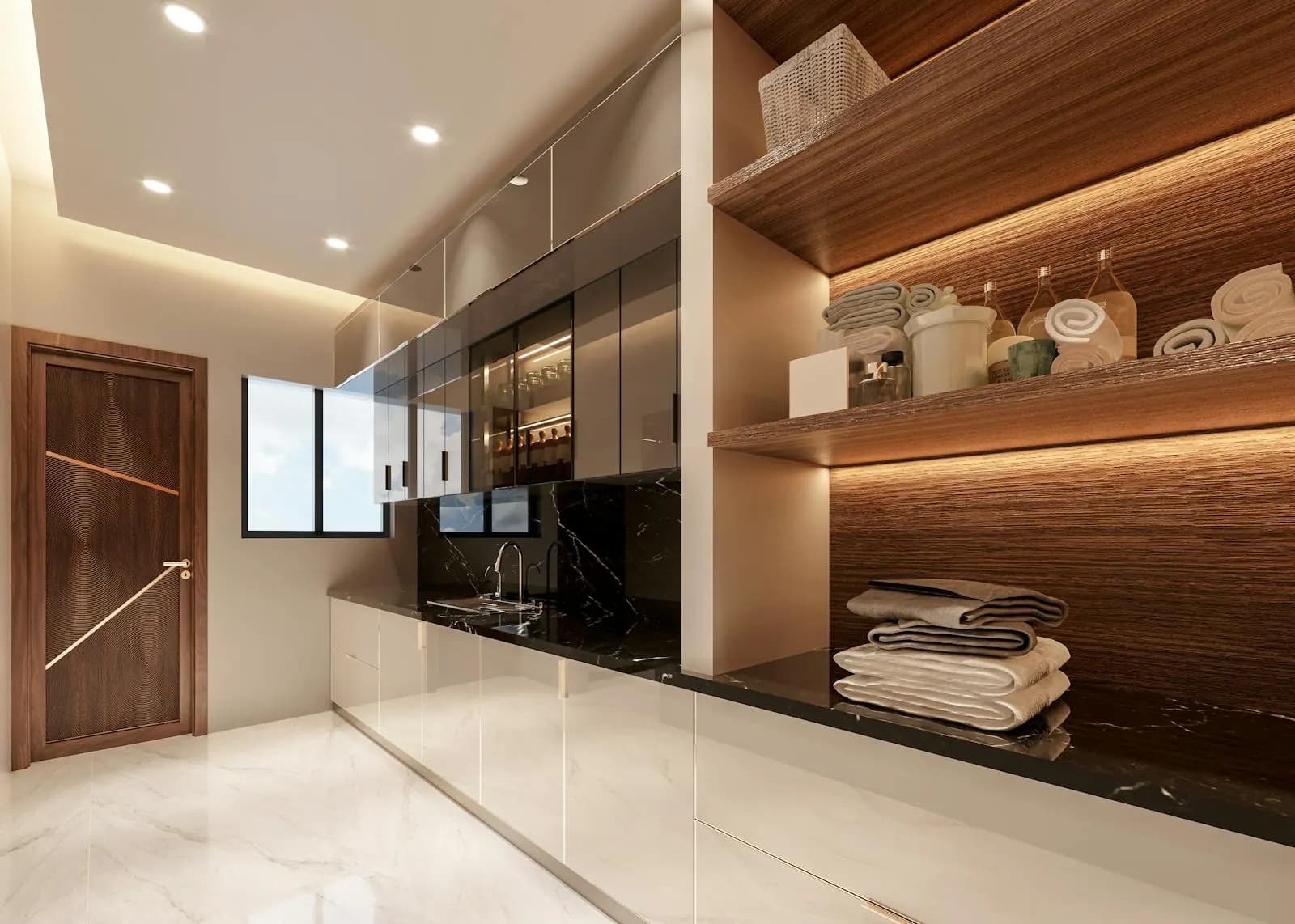 Linear kitchen
